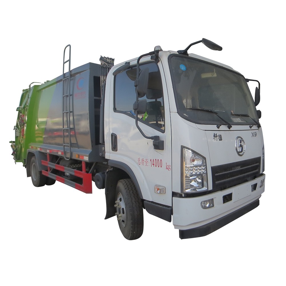 Camión compactador de basura Shacman de 10 toneladas