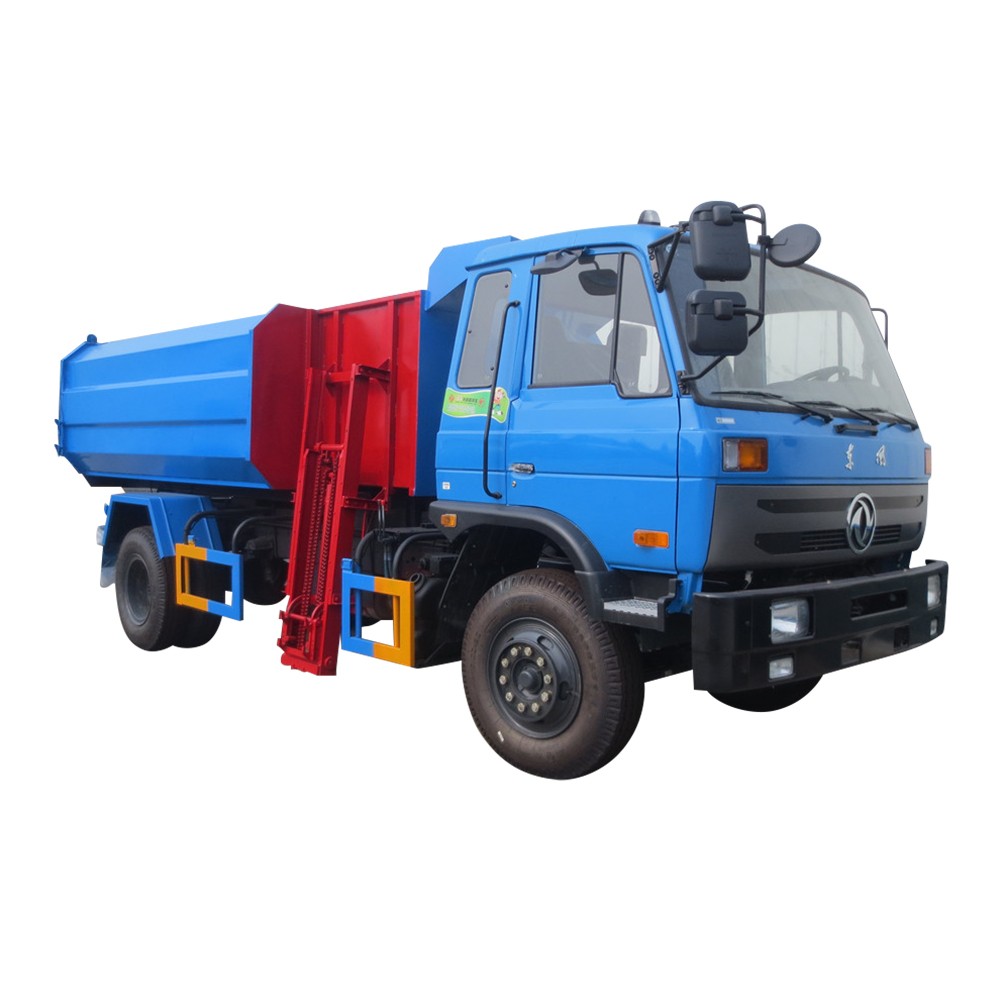 Camión de basura con elevador de contenedores de 6 ruedas Dongfeng