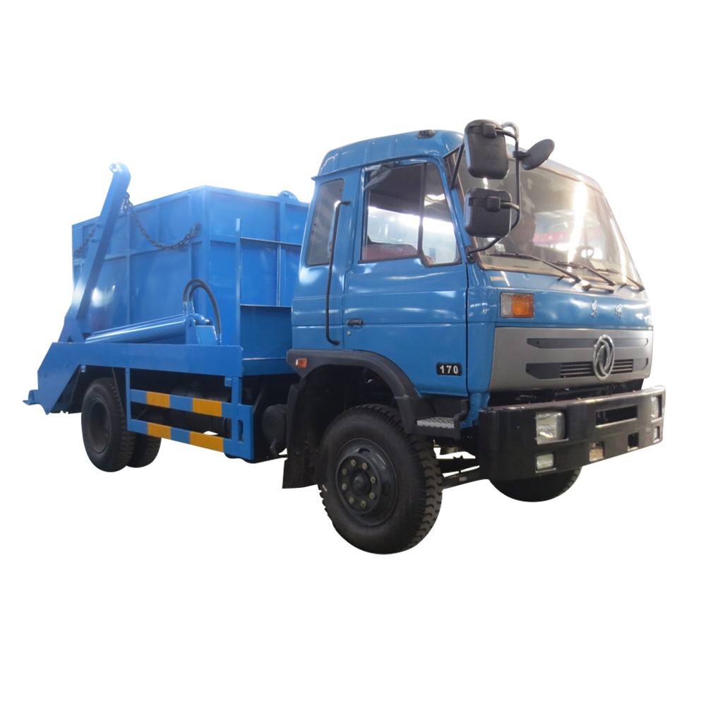 Camión de basura del cargador del salto de Dongfeng